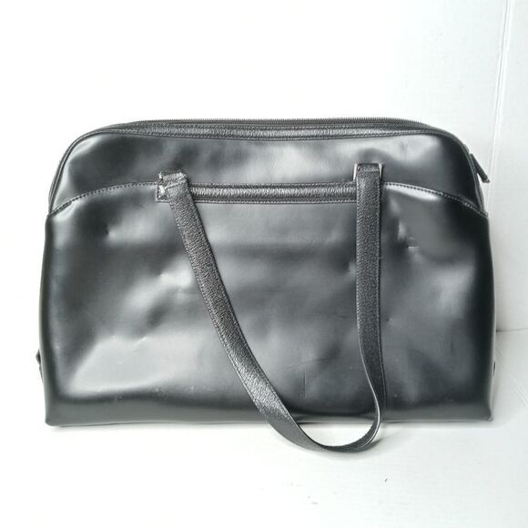 Hartmann black leather briefcase / bag